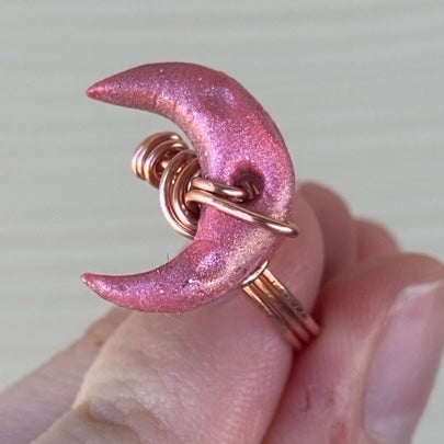 Crescent Moon Ring - Size 6 1/4